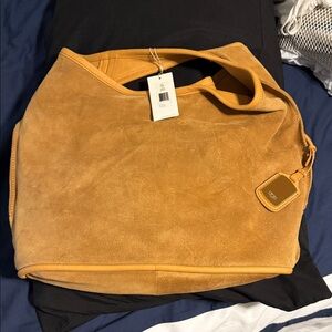 UGG Camel Suede Shoulder Bag